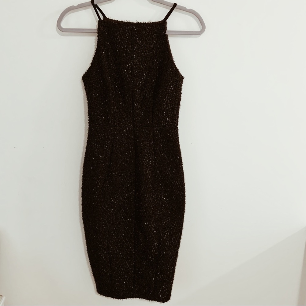 Black Sparkly Midi Dress